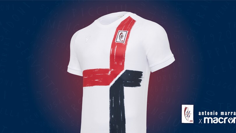 Cagliari, la maglia del Centenario in edizione limitata disegnata da Antonio Marras