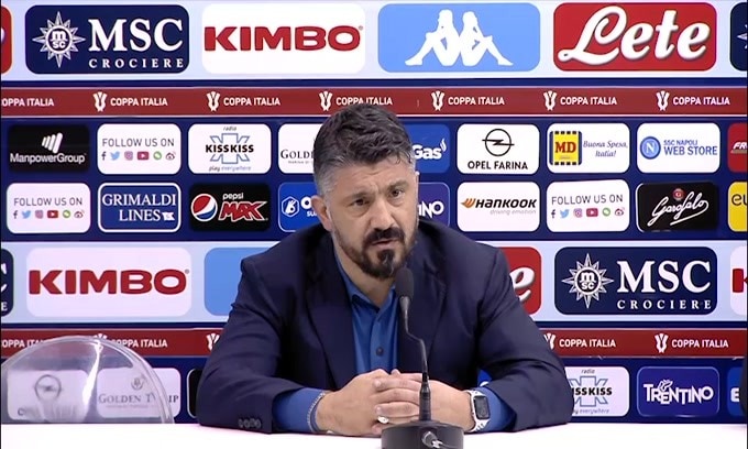 Gattuso: "Non sono soddisfatto del secondo tempo"