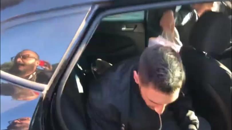 Politano salutato dai tifosi giallorossi a Villa Stuart