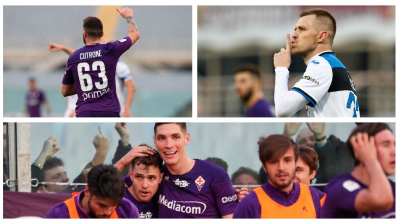 Coppa Italia, la Fiorentina vince in 10 contro l'Atalanta