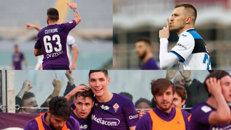 Coppa Italia: festa Fiorentina vince in 10 contro l'Atalanta