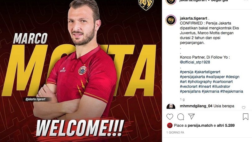Motta, ex Juve e Toro, firma e va in Indonesia con Honda