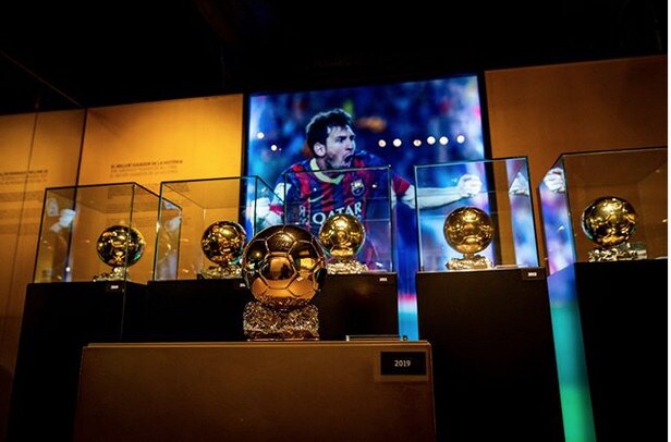 Il sesto Pallone d'oro di Messi è nel museo del Barcellona