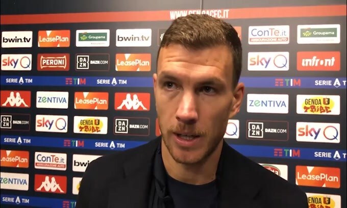 Dzeko: "A Roma mi trovo bene"