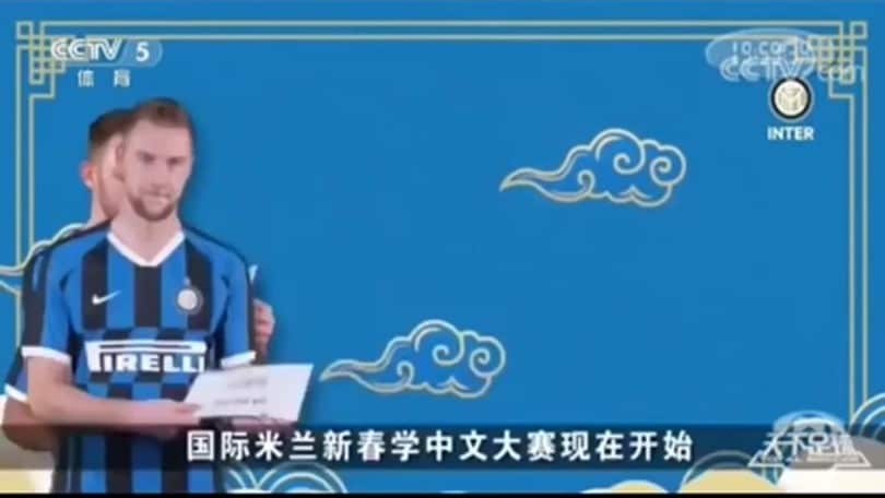 Inter, gli auguri di Conte in cinese