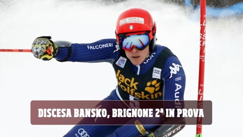 Discesa Bansko, Brignone 2ª in prova