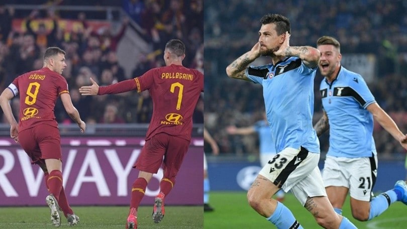 Roma-Lazio, pari e spettacolo: Dzeko e Acerbi "ringraziano" Strakosha e Pau Lopez