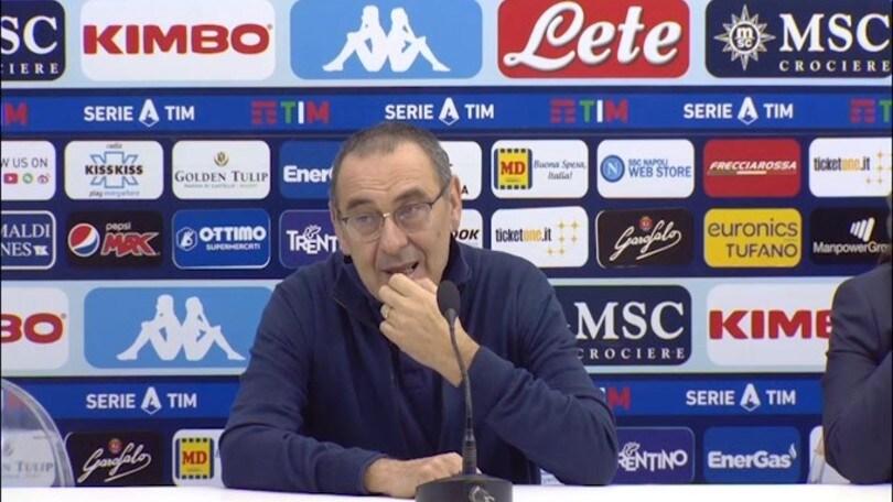Sarri: "Fischi? Ora sento il giusto giramento di co***+i della sconfitta"