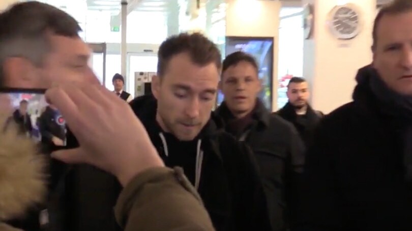 Inter, Eriksen è a Milano: ora visite mediche e firma