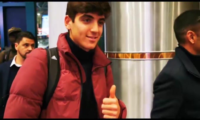 Gonzalo Villar è sbarcato all'aeroporto di Fiumicino