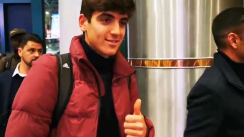 Gonzalo Villar è sbarcato all'aeroporto di Fiumicino