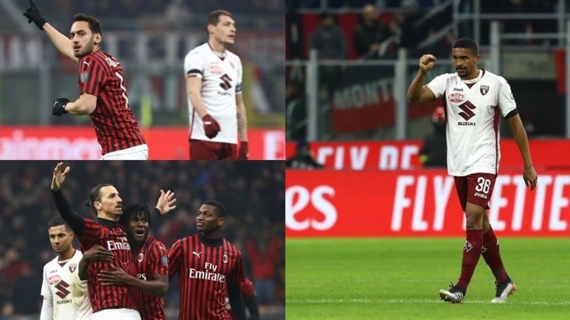 Bremer non basta al Torino, Calhanoglu-Ibrahimovic lanciano il Milan