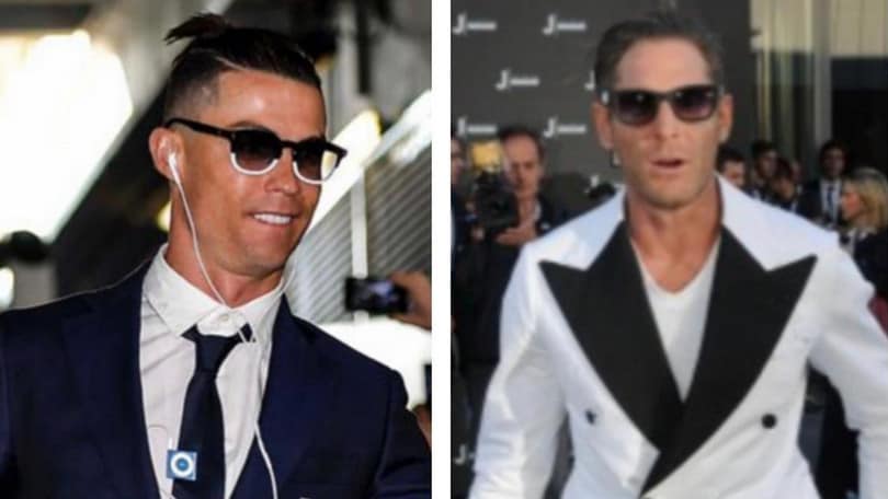 Lapo Elkann e Cristiano Ronaldo in gol: ecco gli occhiali #CR7Eyewear