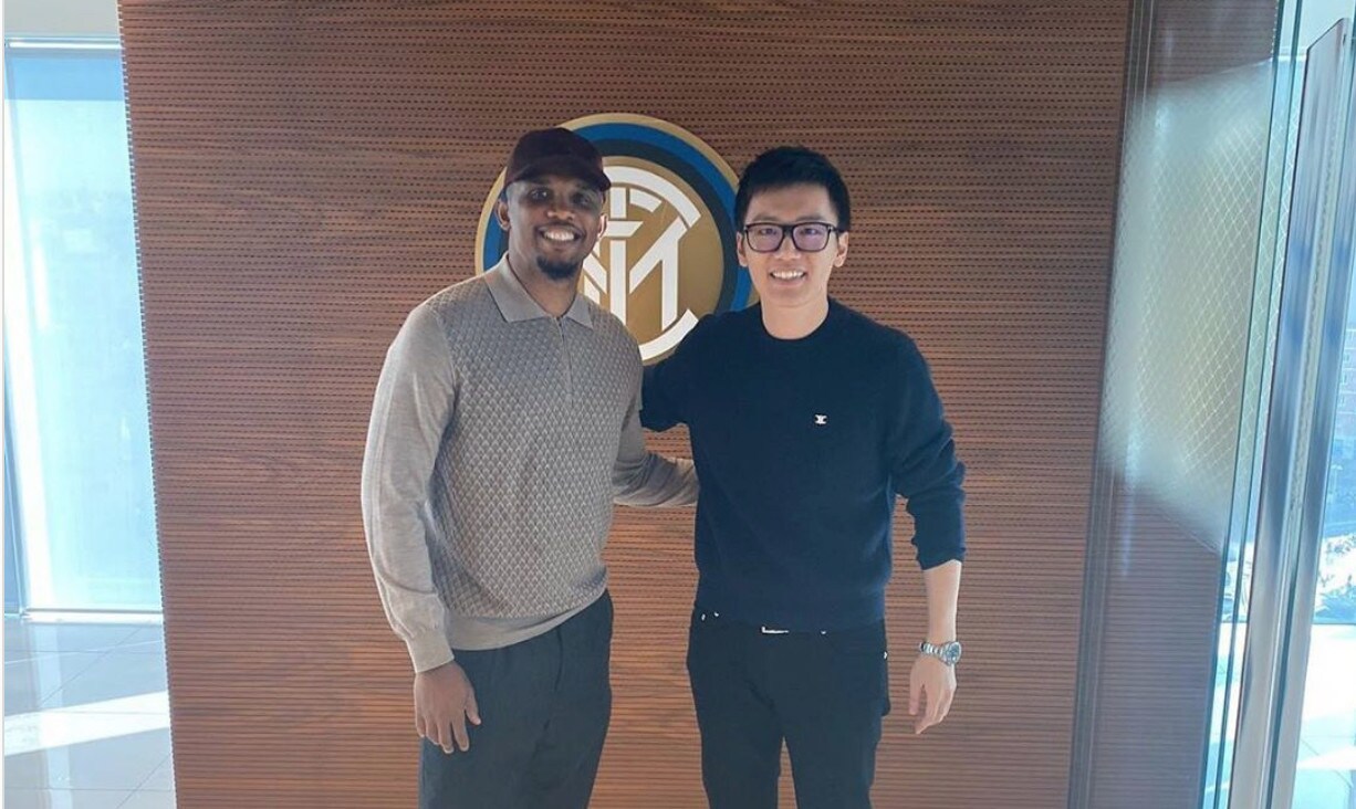 Eto'o eroe del triplete Inter con Zhang: «Buona fortuna presidente»
