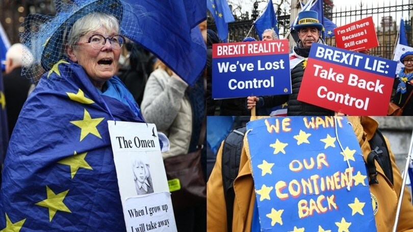 A Londra la protesta degli attivisti anti-Brexit