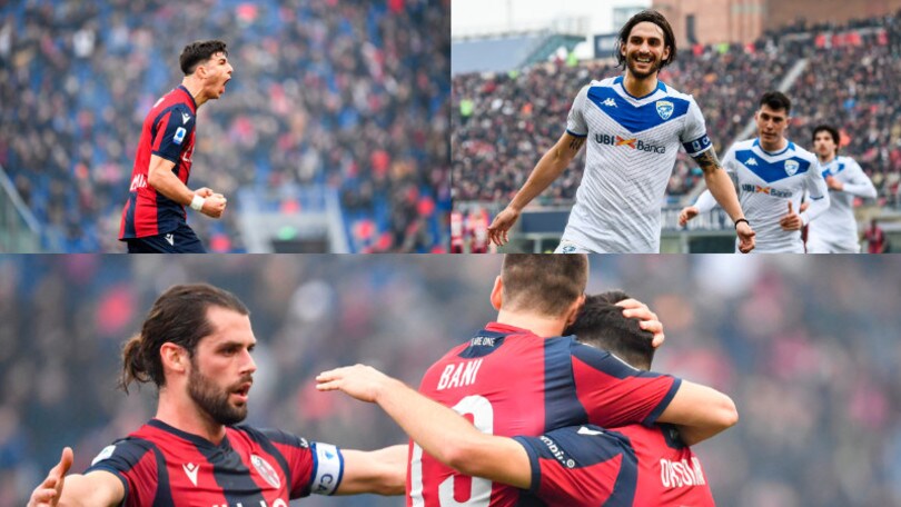Orsolini e Bani rimontano il Brescia: al Dall'Ara è 2-1 Bologna