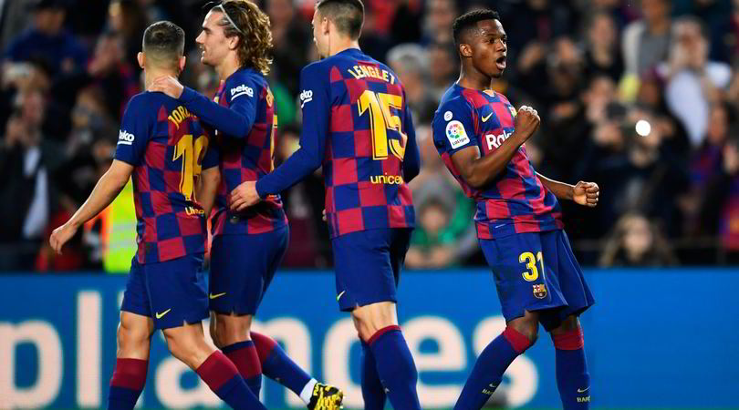 Ansu Fati, doppietta più giovane della Liga: il Barcellona vince