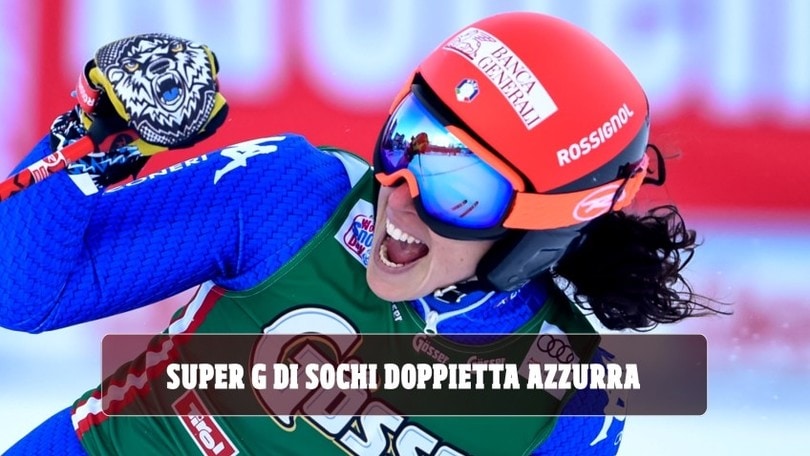 Doppietta azzurra nel superG di Sochi: vince Brignone davanti a Goggia