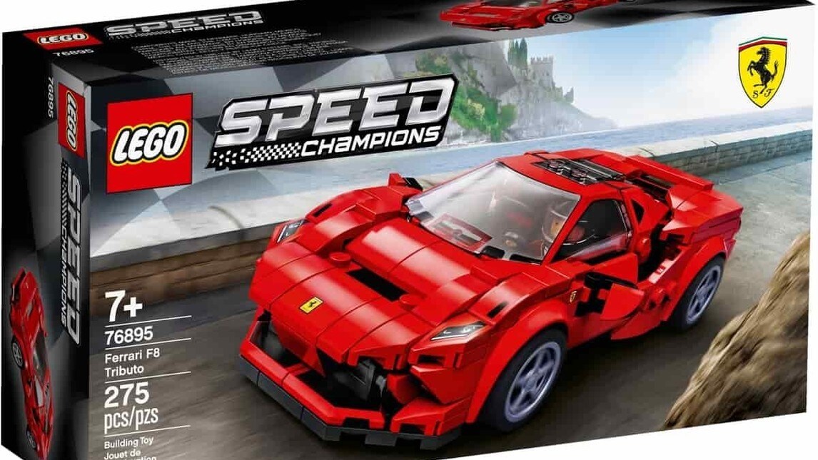 Ferrari F8 Tributo Lego Speed Champions, la V8 tutta a mattoncini