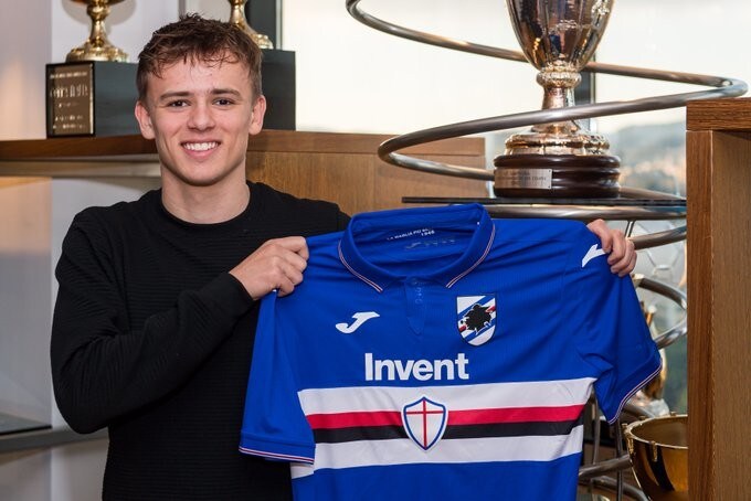 Sampdoria, preso il classe 2000 Damsgaard