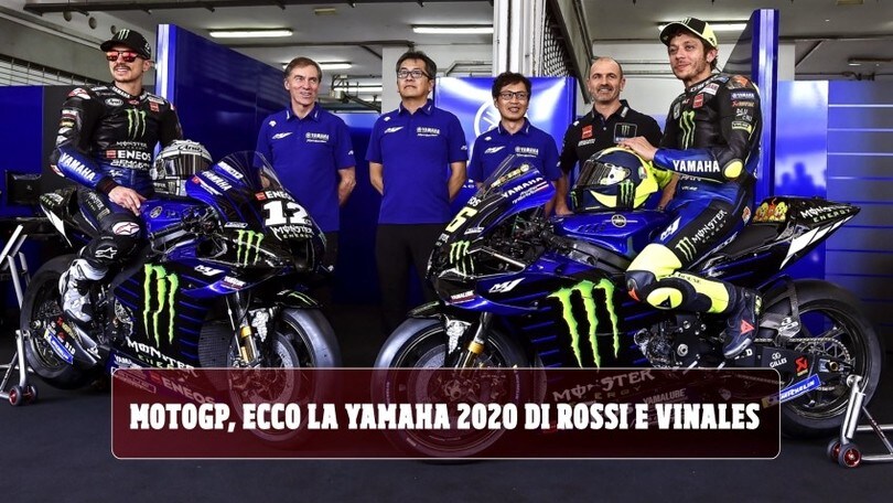 MotoGP, ecco la Yamaha 2020 di Rossi e Vinales