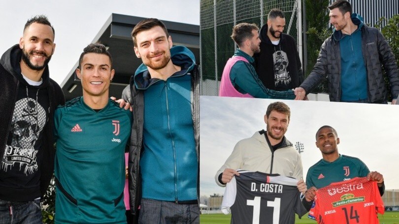 La Juve incontra la Lube Volley: Ronaldo con Juantorena e Anzani