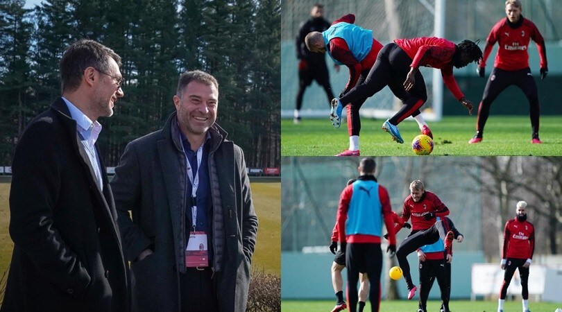 Ospite a sorpresa in casa Milan: c'è Antonio Rossi