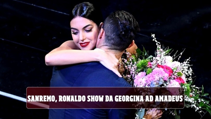 Sanremo, Cristiano Ronaldo show da Georgina ad Amadeus