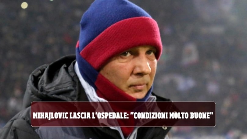 Bologna, Mihajlovic lascia l'ospedale: "Condizioni molto buone"