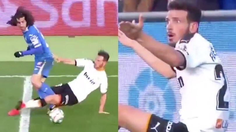 Florenzi, brutto fallo e rosso diretto: Valencia travolto dal Getafe