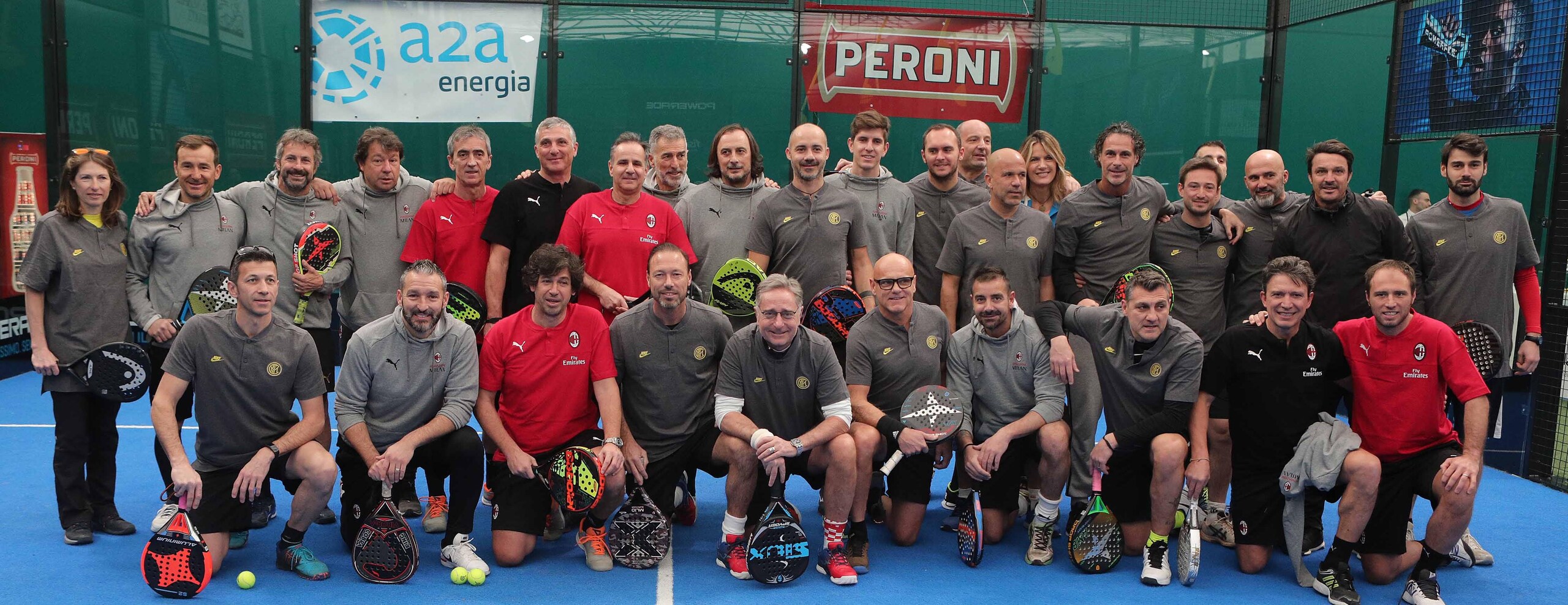Inter-Milan, padel-derby all'insegna del fair play