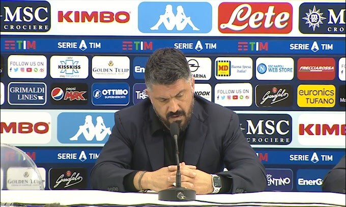 Gattuso: "Arbitri? Parla Giuntoli. Non siamo stati squadra"