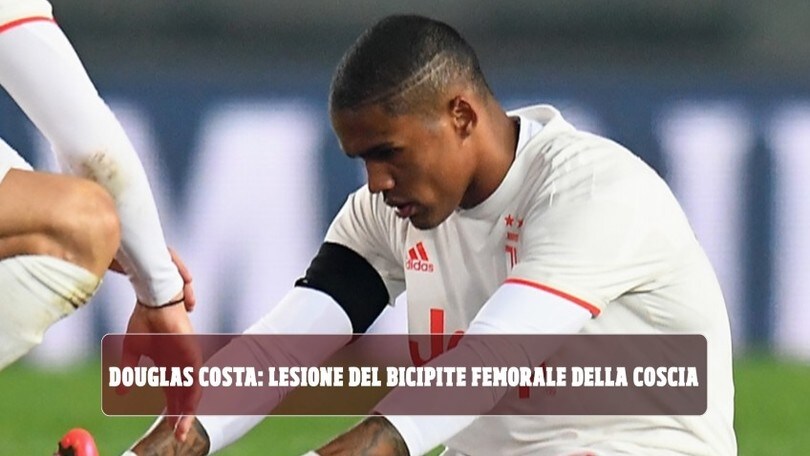 Juve, Douglas Costa: lesione del bicipite femorale della coscia