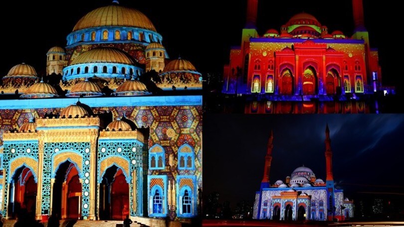Lo spettacolo dello Sharjah Light Festival 2020