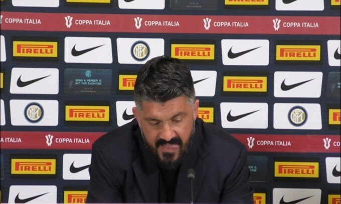 Stessa domanda a Gattuso e lui: "Di nuovo?"
