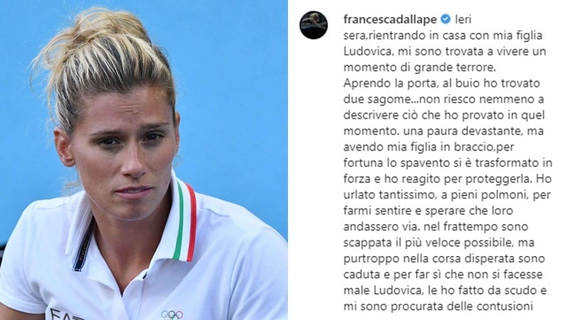 Paura per Francesca Dallapè: rubate le medaglie in casa