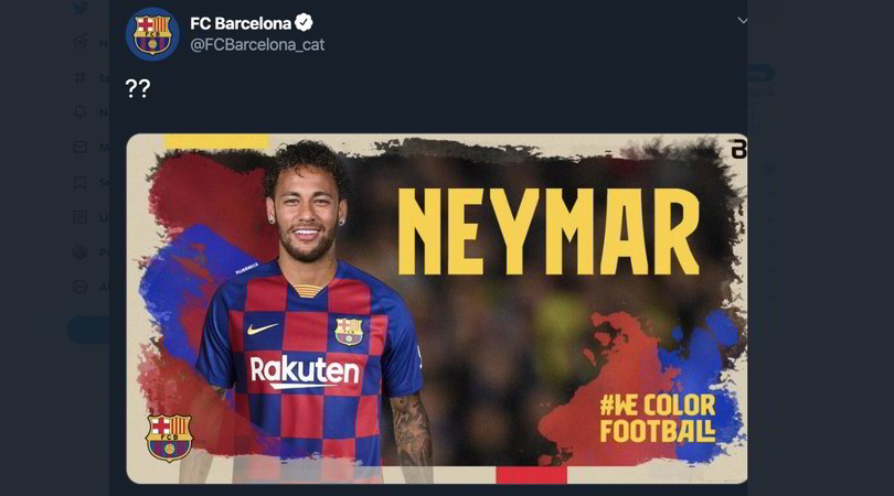 Barcellona, tweet clamoroso su Neymar. Poi la spiegazione