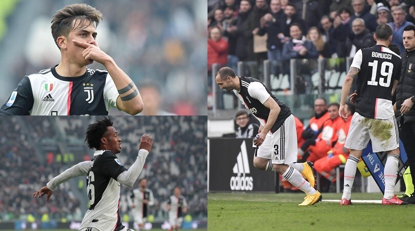 Capolavoro di Dybala, poi Cuadrado: la Juve torna a vincere. Chiellini, che gioia!