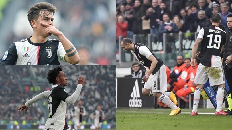 Capolavoro di Dybala, poi Cuadrado: la Juve torna a vincere. Chiellini, che gioia!
