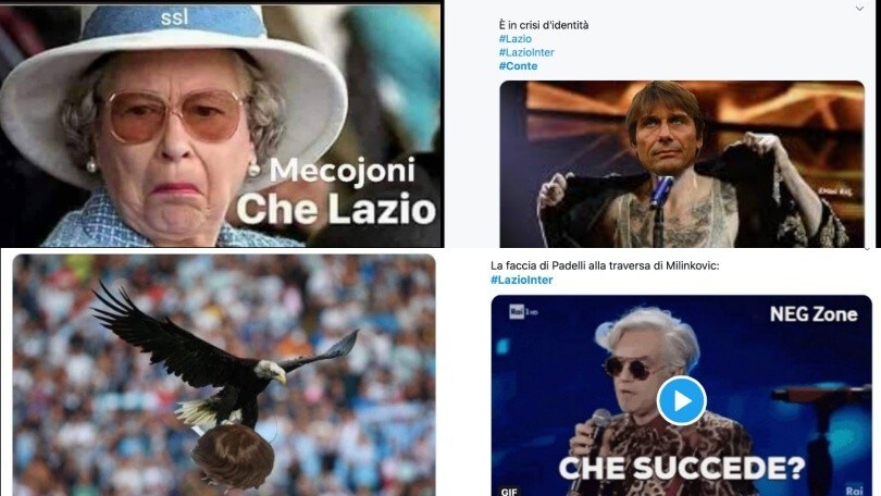 È la Lazio l'anti Juve: ironie social su Conte e l'Inter