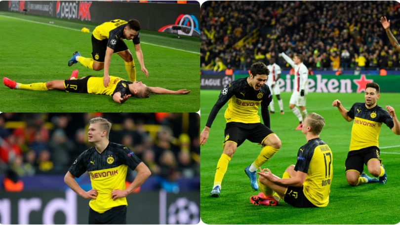 Haaland ne fa due e il Borussia Dortmund si fa trascinare alla vittoria contro il Psg