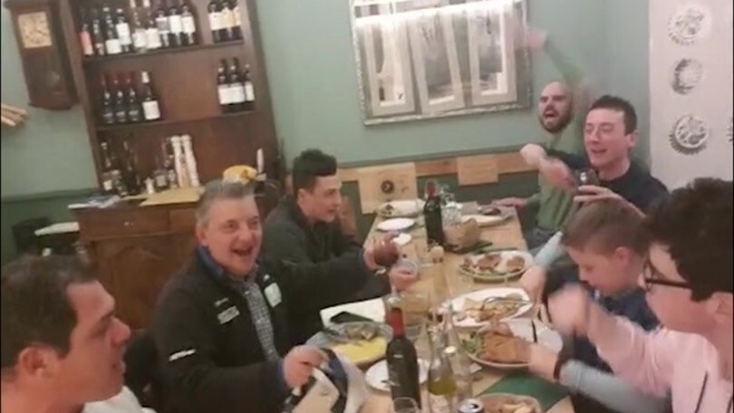 I tifosi dell'Atalanta verso il Valencia tra cibo e canti