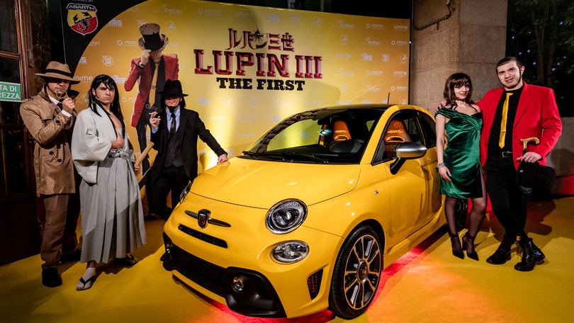 Fiat 500 Abarth 595: auto del nuovo film di Lupin III FOTO