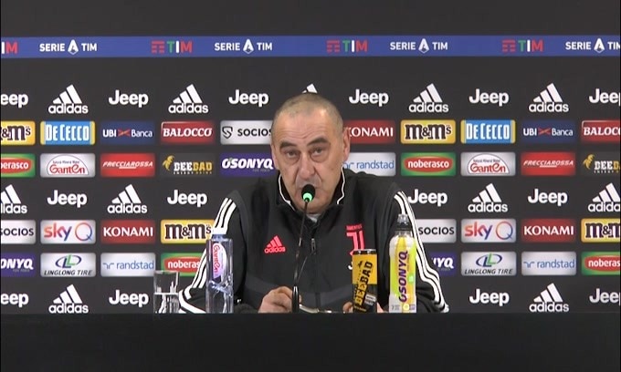 Sarri: "Chiellini sta bene, ma non so se giocherà"