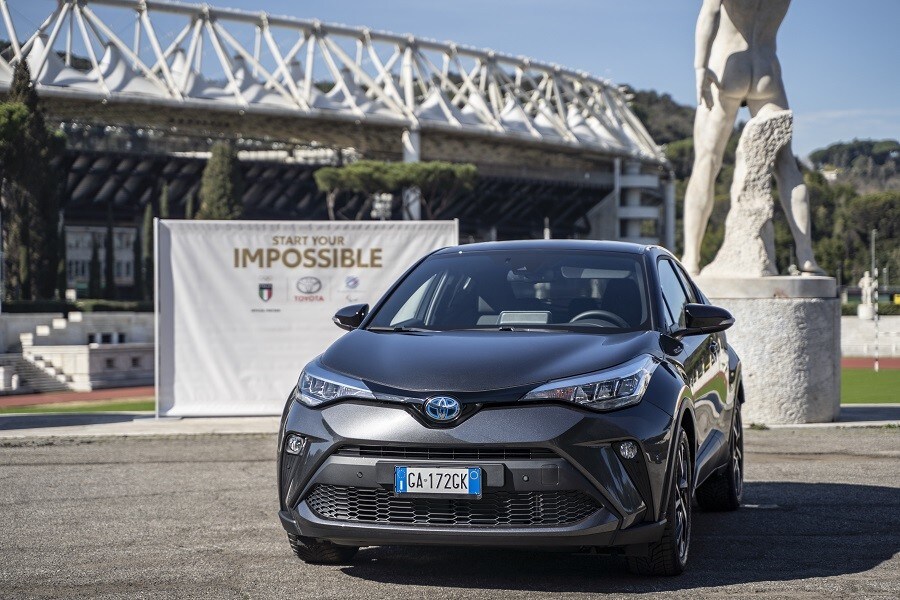 Toyota CH-R Hybrid vettura ufficiale dell’Italia Team