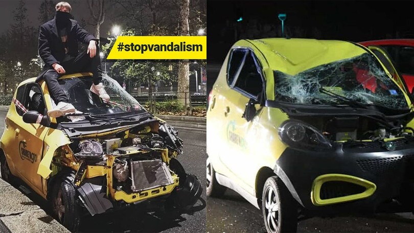 Sharengo si ferma a Milano a causa di vandalismo e conti in rosso
