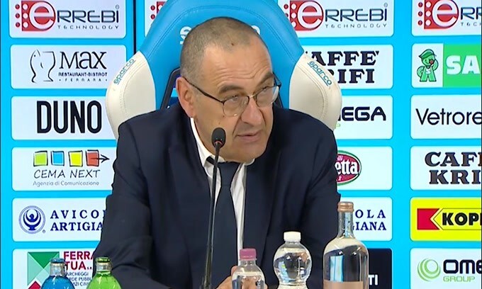 Sarri: "Preso gol con il Var rotto, un record"