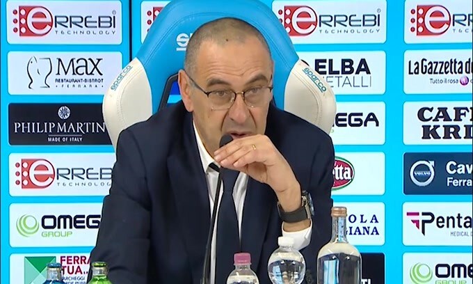 Sarri su Chiellini: "Buona partita. Ha preso in mano la difesa"