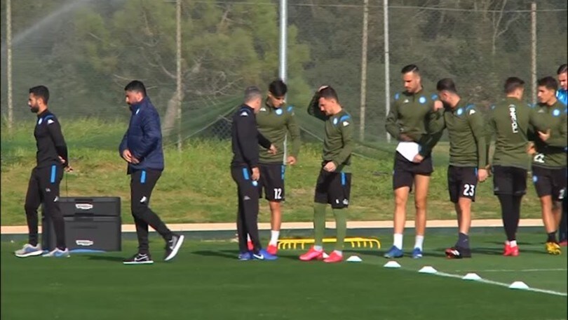 Il Napoli prepara la sfida al Barcellona