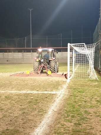 Sosta Coronavirus - Il Castellamonte ne approfitta per risistemare il terreno di gioco